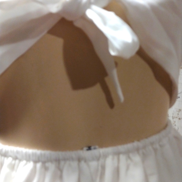 Open Back White Dress, Size Small - Picture 6 of 6